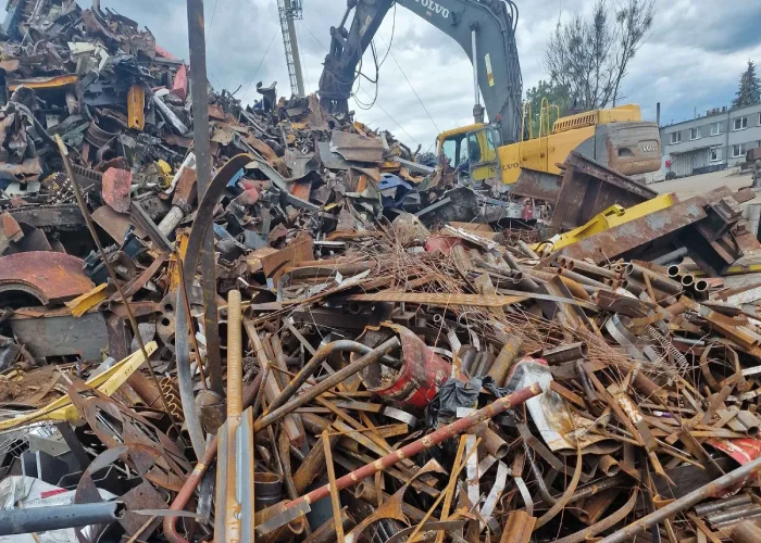 Iron and steel scrap yard